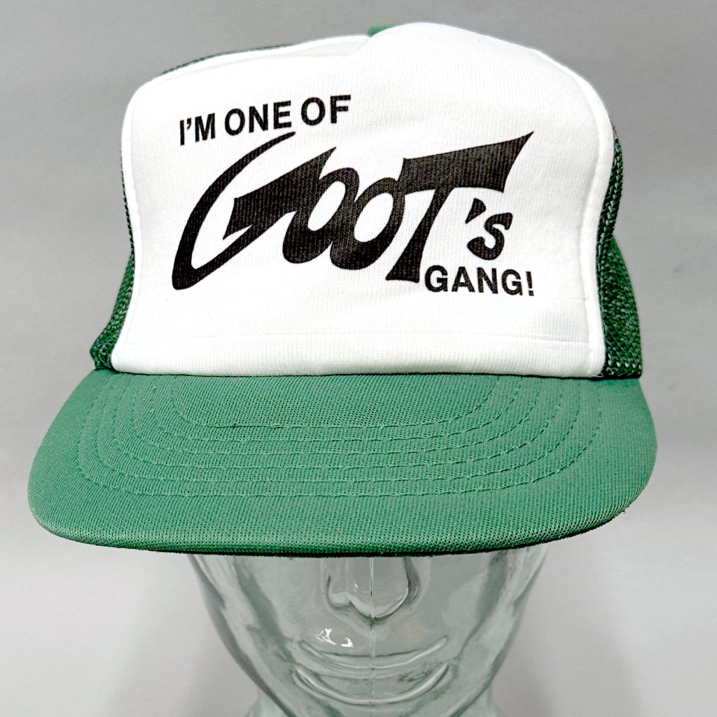 Vintage 80s Mesh Foam Trucker Hat Snapback  Green White